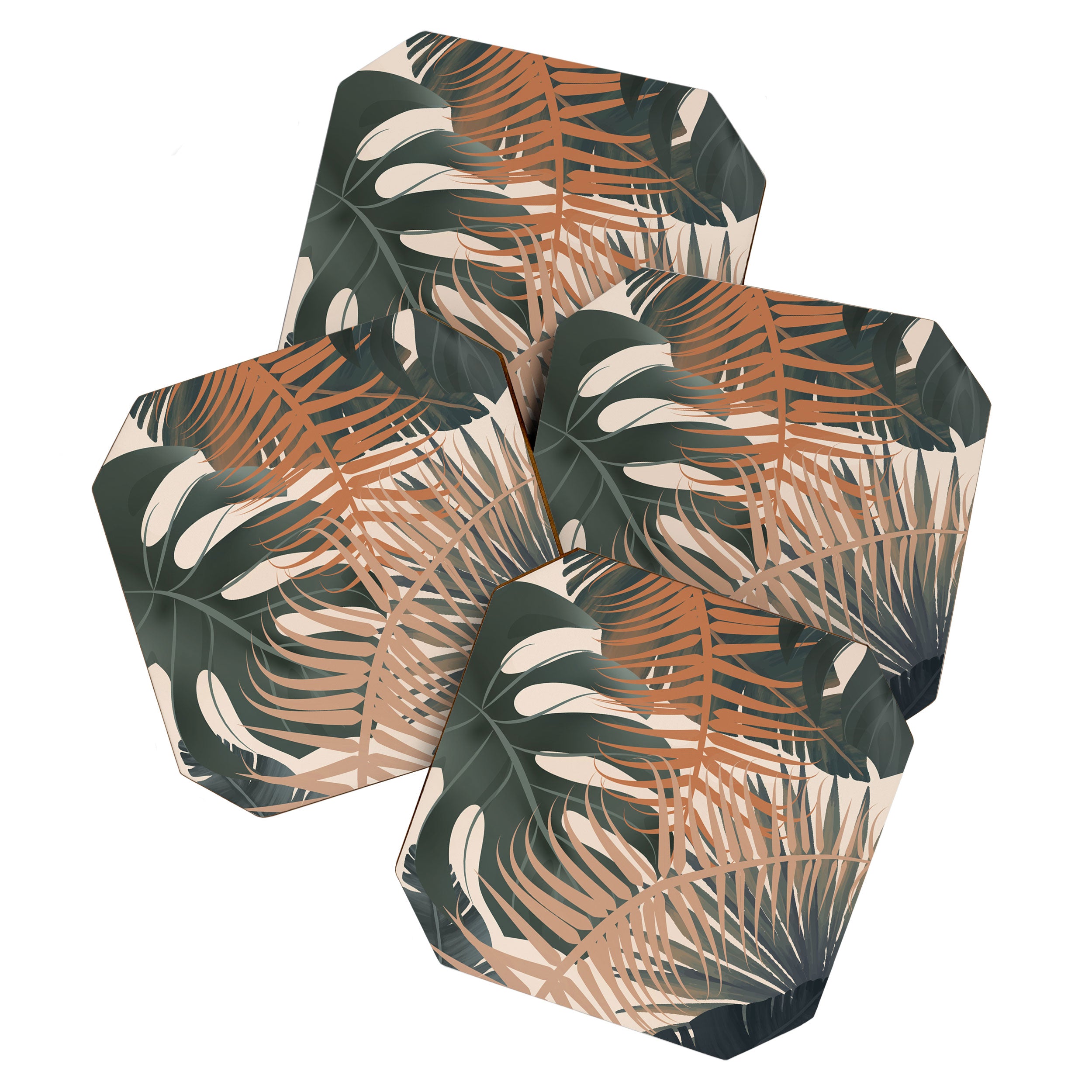 Abstract Tropical Art V Coaster Gallery Image 1