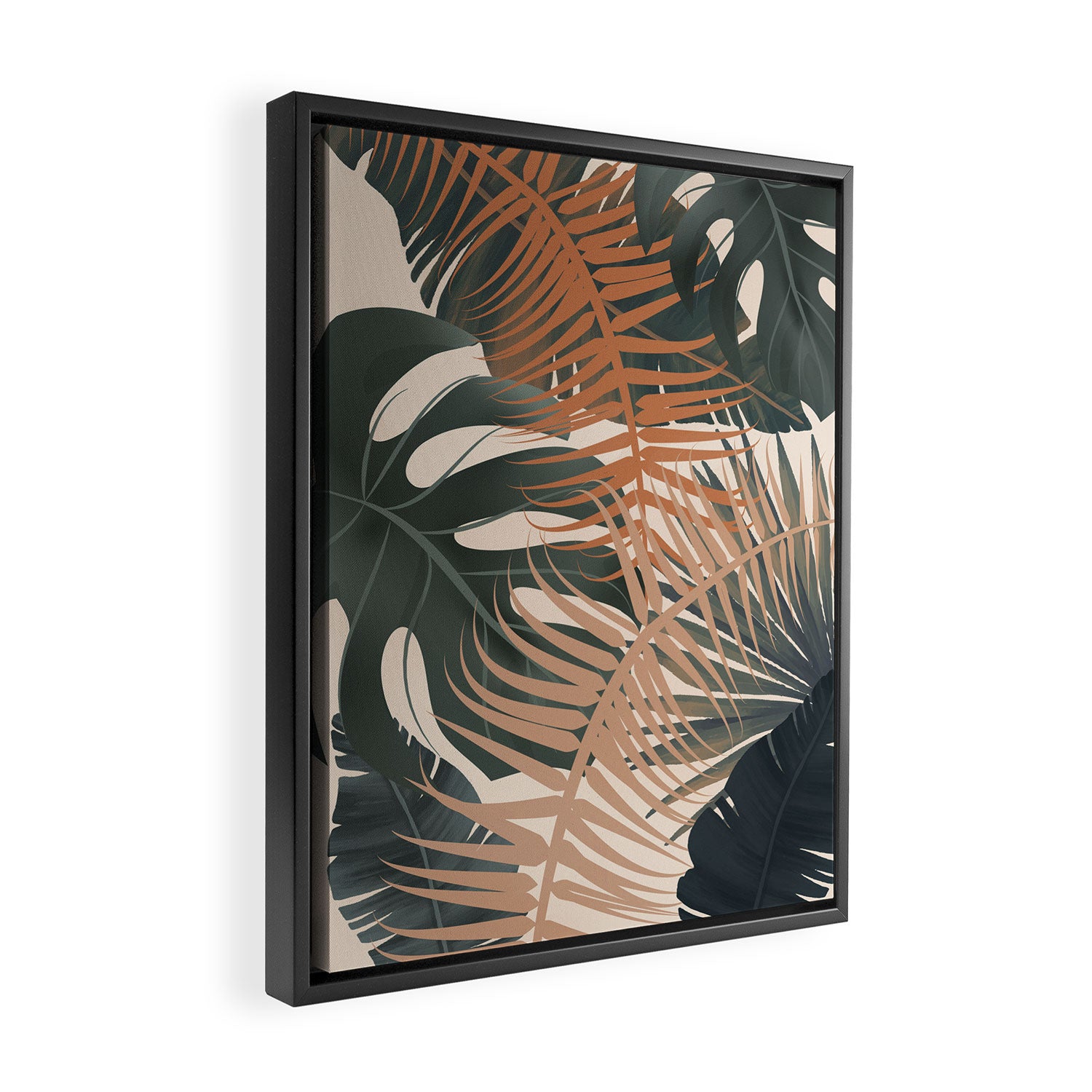 Abstract Tropical Art V Framed Canvas Print Gallery Image 2