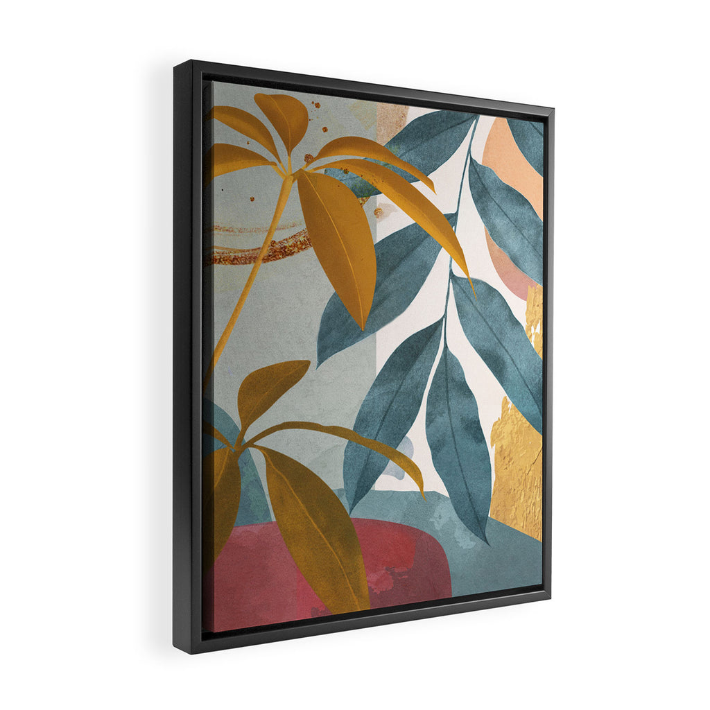 Abstract Tropical Art XIII Framed Canvas Print Gallery Image 2