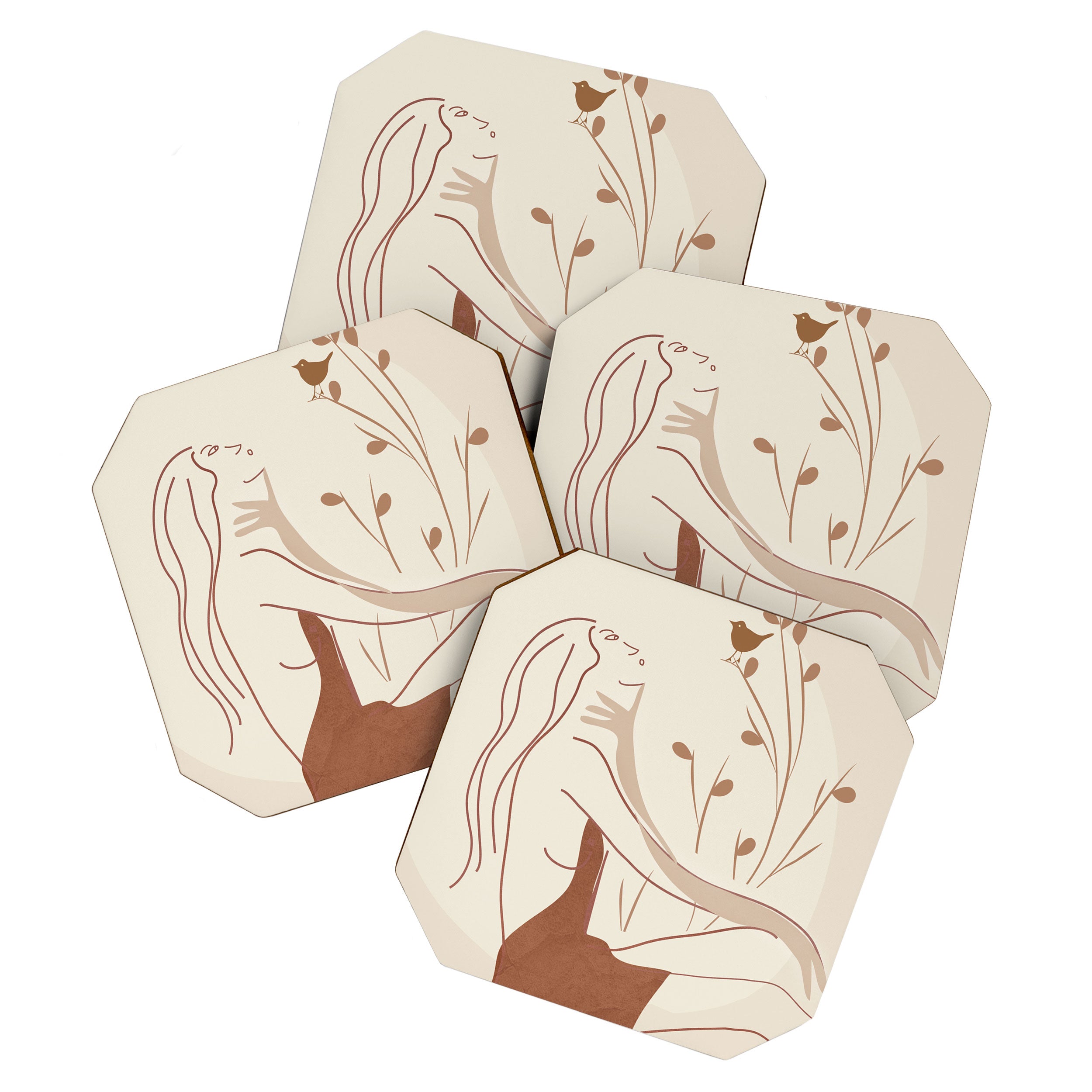 Abstract Woman Coaster Gallery Image 1