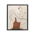 Abstract Woman Framed Canvas Print Gallery Image 6