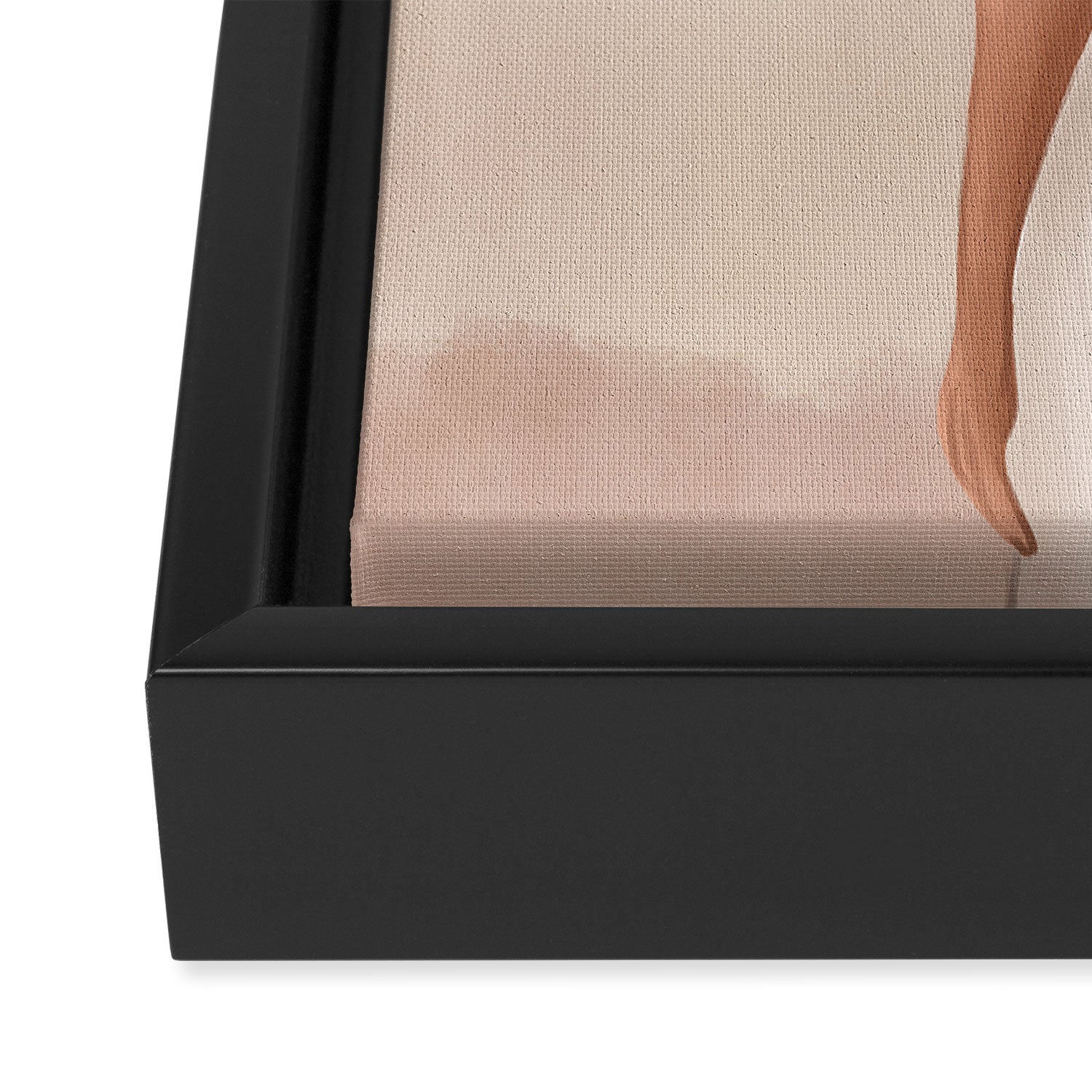 Abstract Woman in a Dress Framed Canvas Print Gallery Image 3