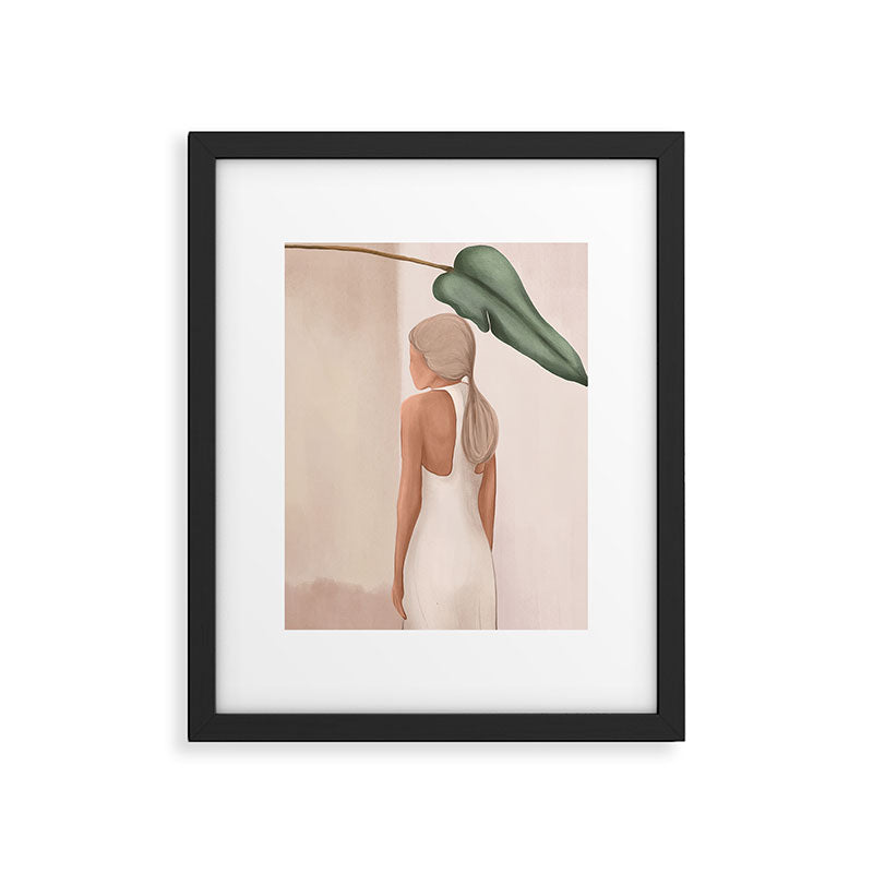 Abstract Woman in a Dress Framed Art Print Gallery Image 5