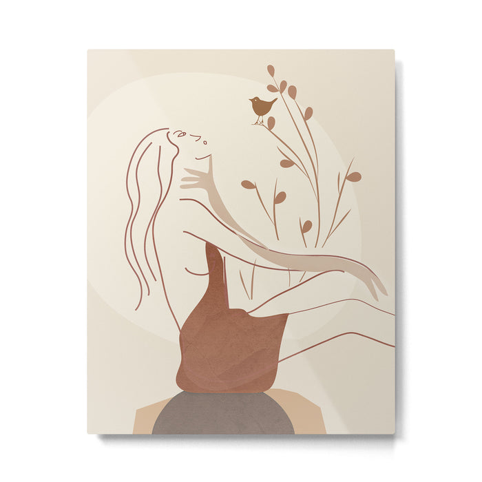 Abstract Woman Metal Print Gallery Image 1