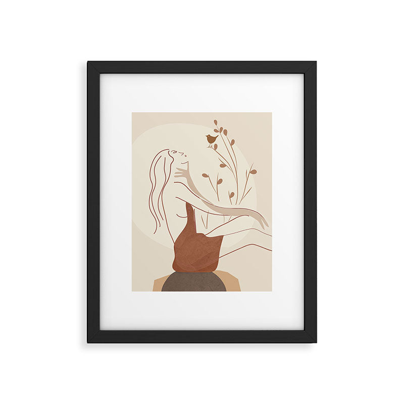 Abstract Woman Framed Art Print Gallery Image 5