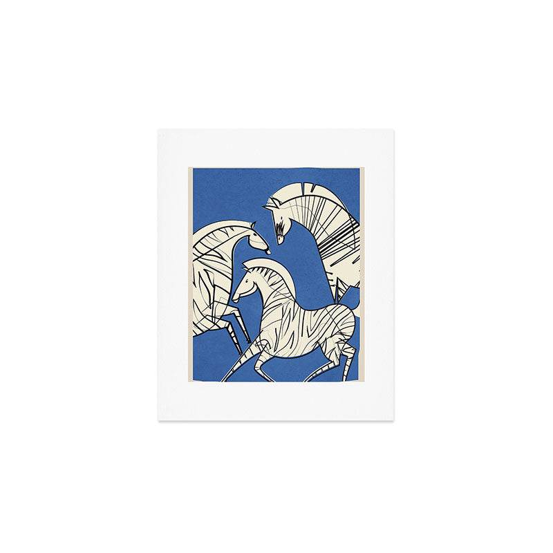 Abstract Zebras 3 Art Print Gallery Image 1