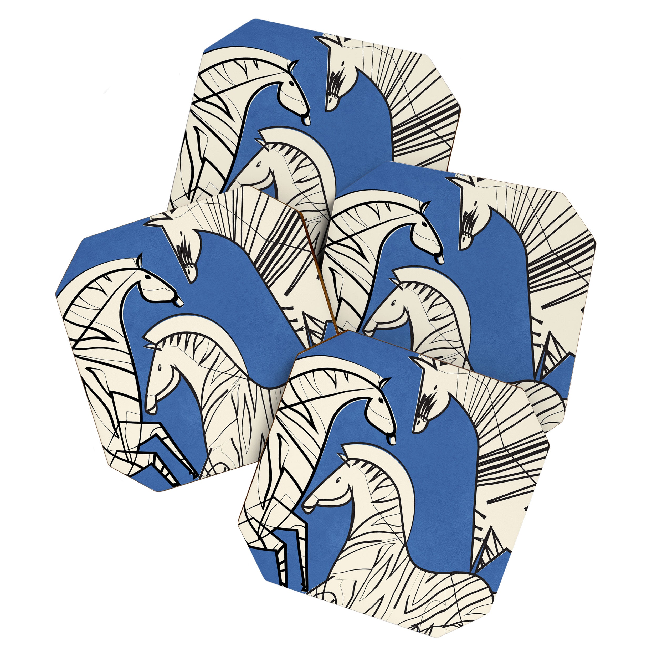 Abstract Zebras 3 Coaster Gallery Image 1