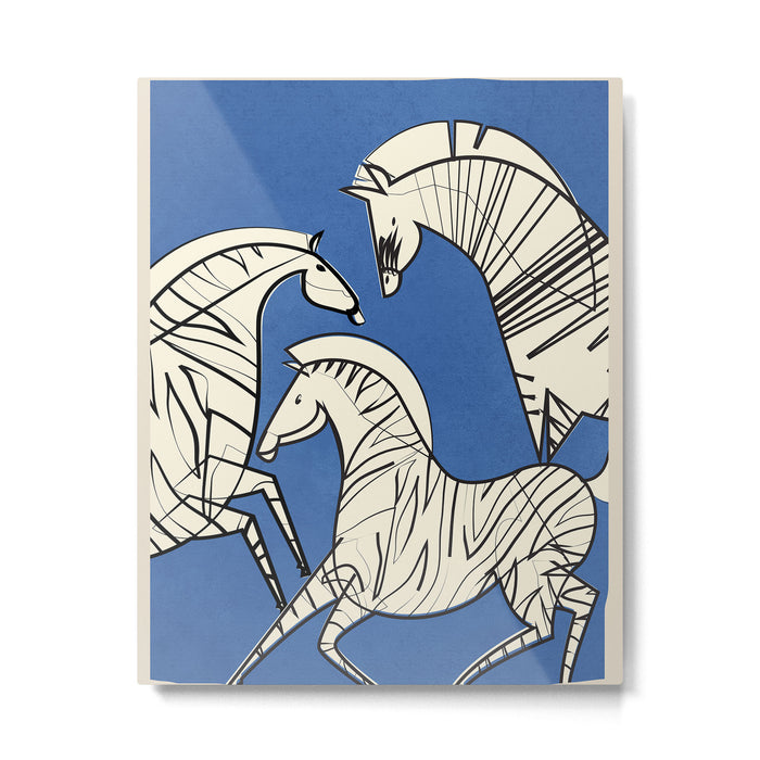 Abstract Zebras 3 Metal Print Gallery Image 1
