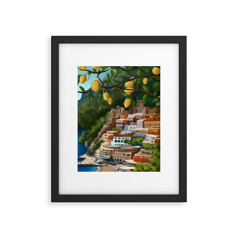 Amalfi Sunshine Grove Framed Art Print Gallery Image 4