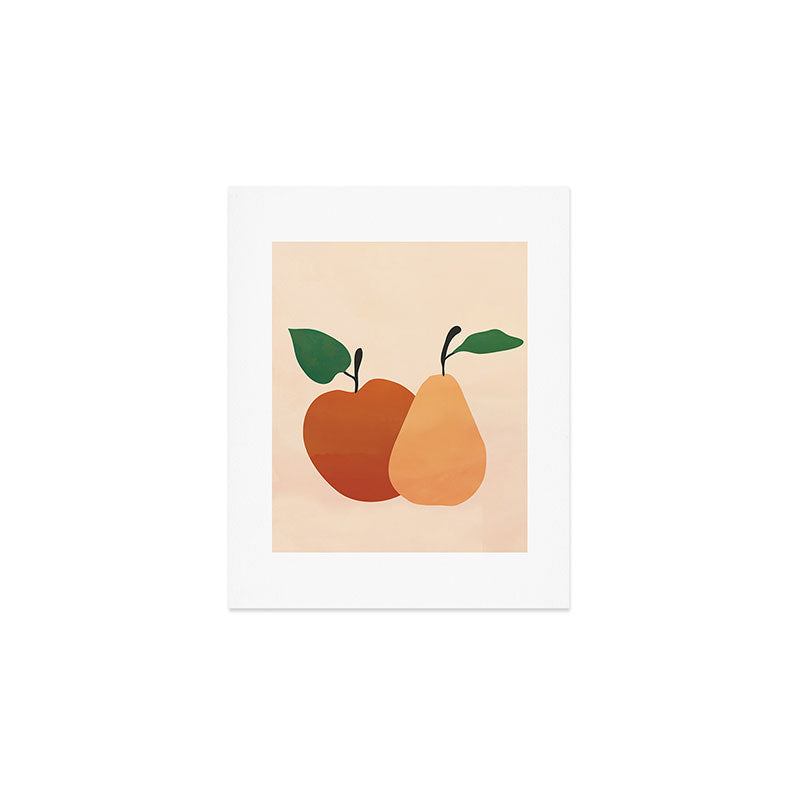 An Apple and a Pear Art Print Gallery Image 1