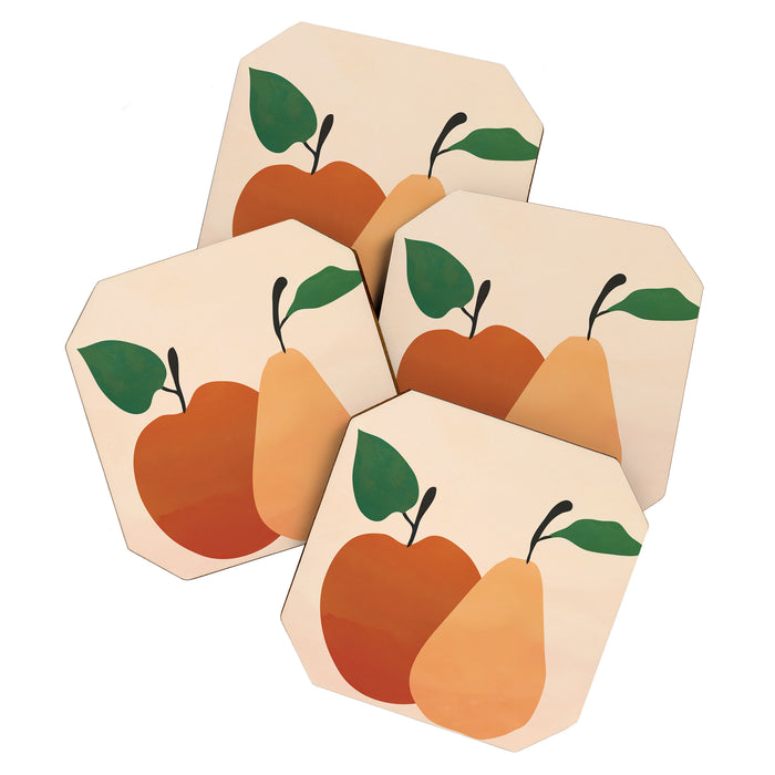 An Apple and a Pear Coaster Gallery Image 1