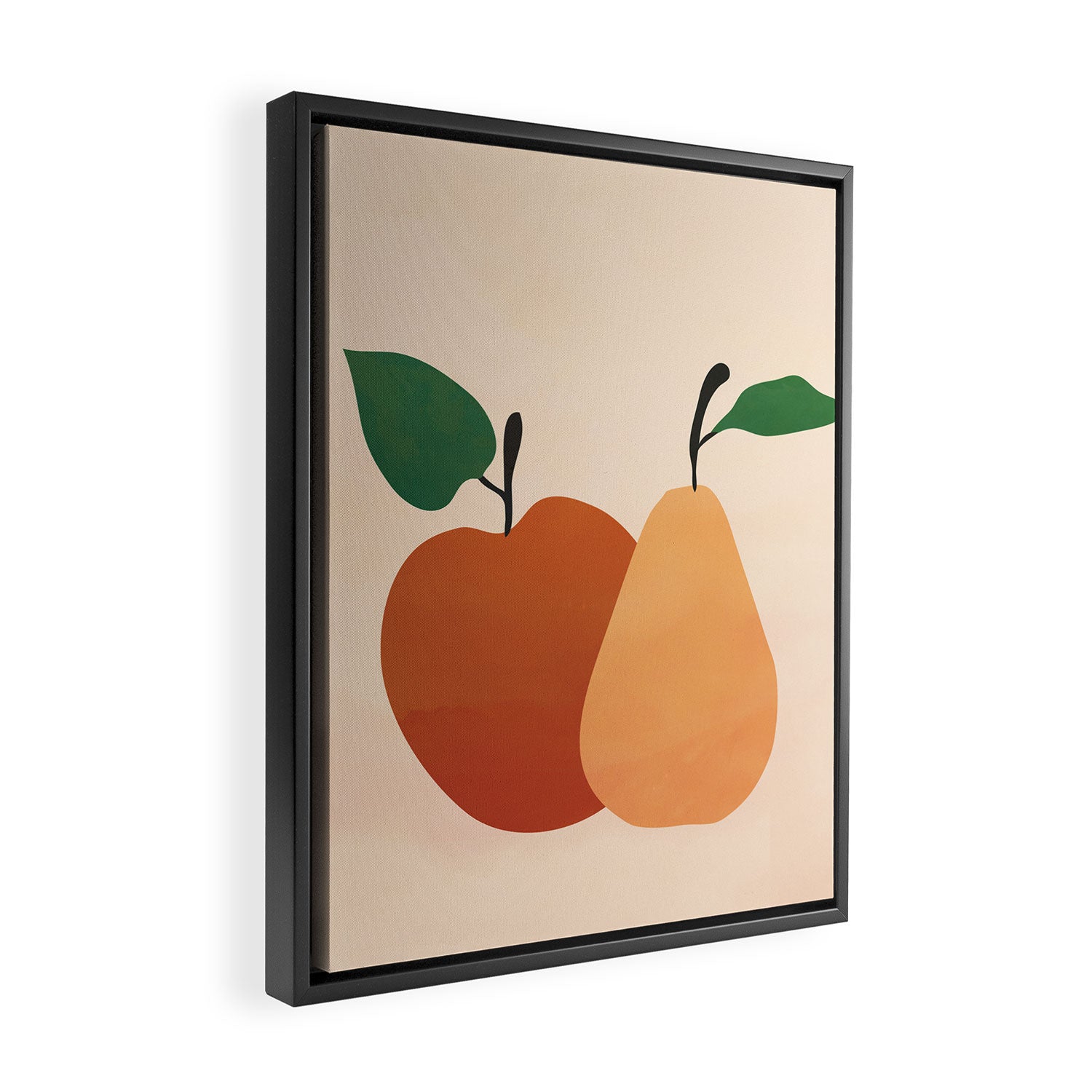 An Apple and a Pear Framed Canvas Print Gallery Image 2