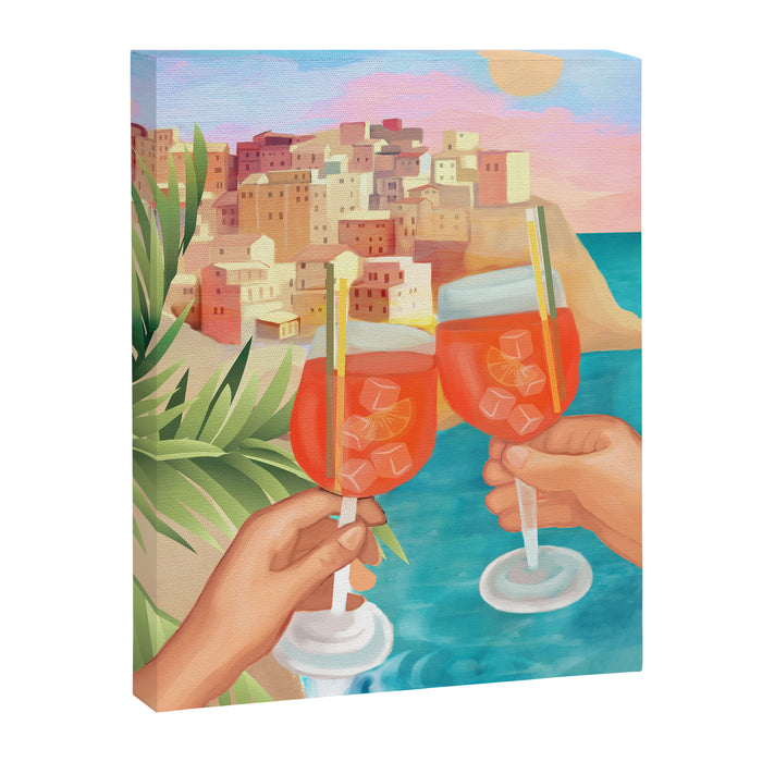 Aperol Sunset Canvas Print Gallery Image 1