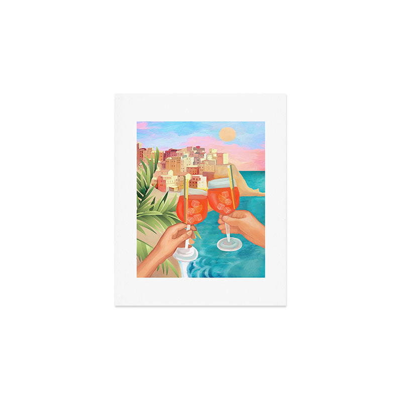 Aperol Sunset Art Print Gallery Image 1