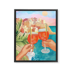 Aperol Sunset Framed Canvas Print Gallery Image 6
