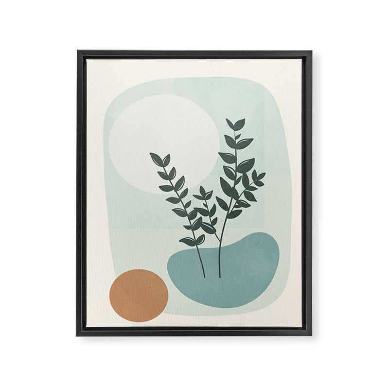Azzurro Shapes No 51 Framed Canvas Print Gallery Image 6
