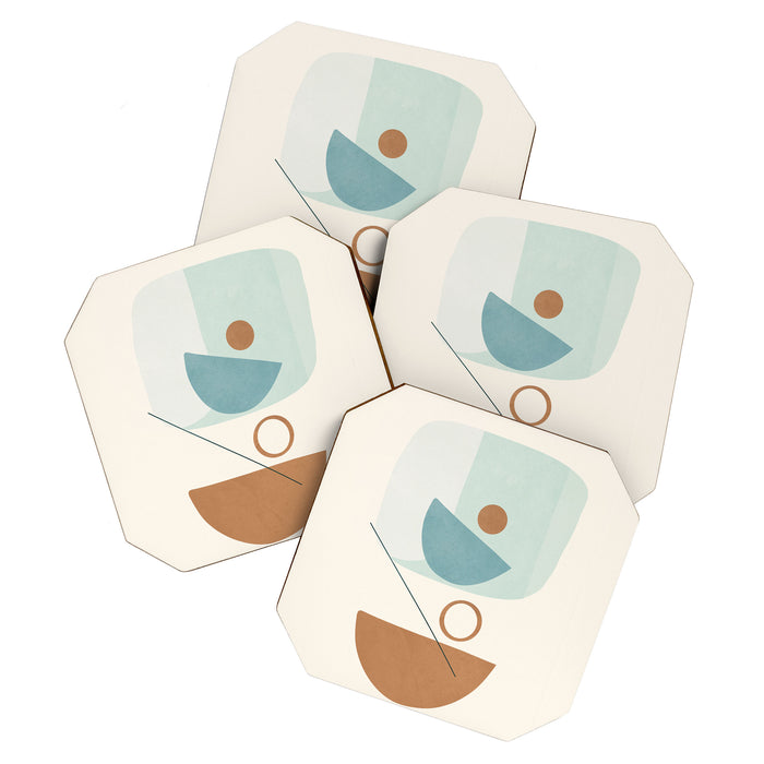 Azzurro Shapes No 54 Coaster Gallery Image 1