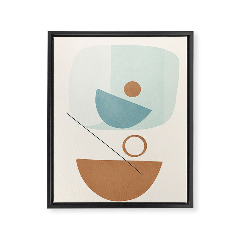 Azzurro Shapes No 54 Framed Canvas Print Gallery Image 6