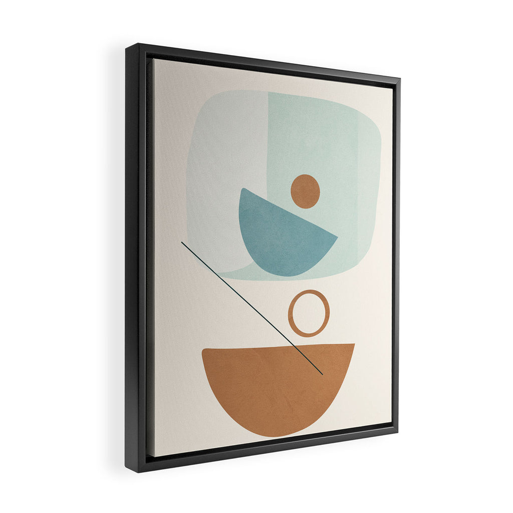 Azzurro Shapes No 54 Framed Canvas Print Gallery Image 2