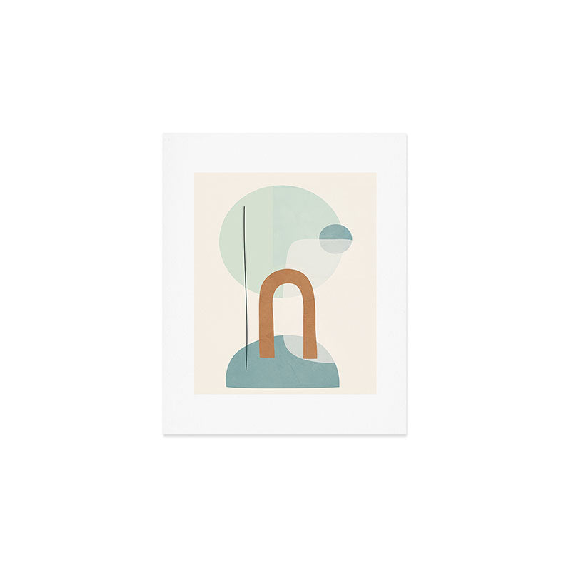 Azzurro Shapes No 55 Art Print Gallery Image 1