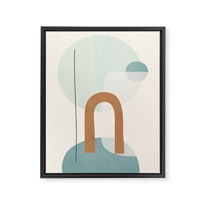 Azzurro Shapes No 55 Framed Canvas Print Gallery Image 8