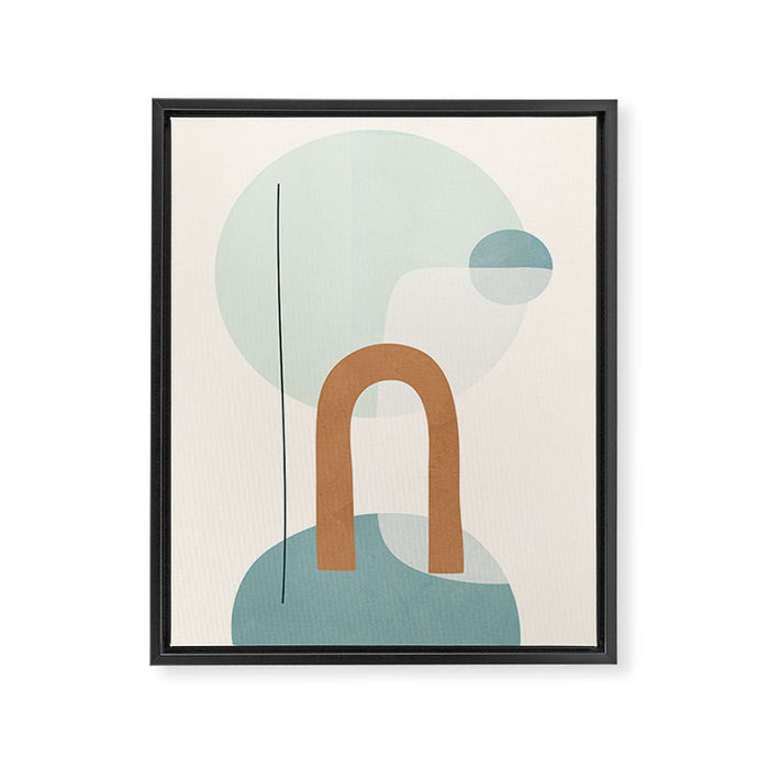 Azzurro Shapes No 55 Framed Canvas Print Gallery Image 1