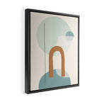 Azzurro Shapes No 55 Framed Canvas Print Gallery Image 2