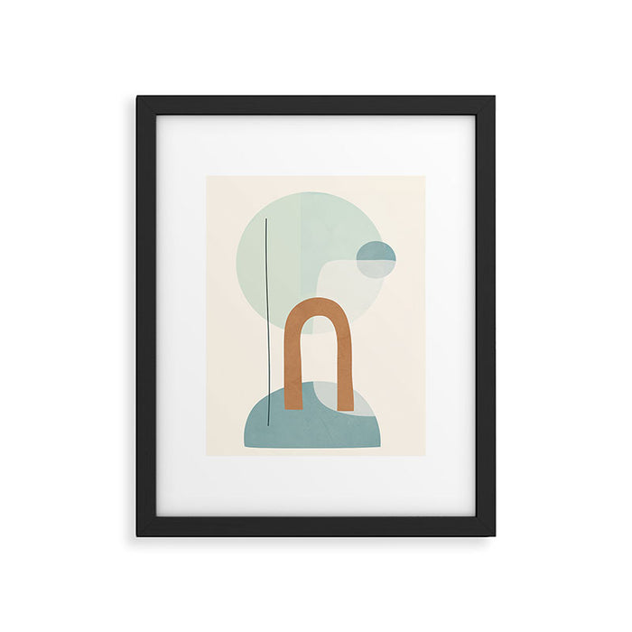 Azzurro Shapes No 55 Framed Art Print Gallery Image 1