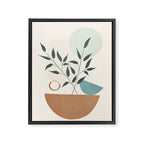 Azzurro Shapes No 57 Framed Canvas Print Gallery Image 8