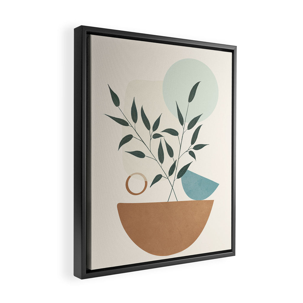 Azzurro Shapes No 57 Framed Canvas Print Gallery Image 2
