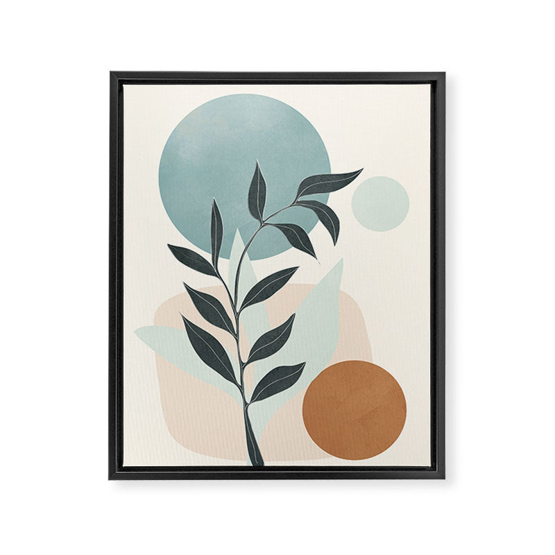 Azzurro Shapes No 53 Framed Canvas Print Gallery Image 8