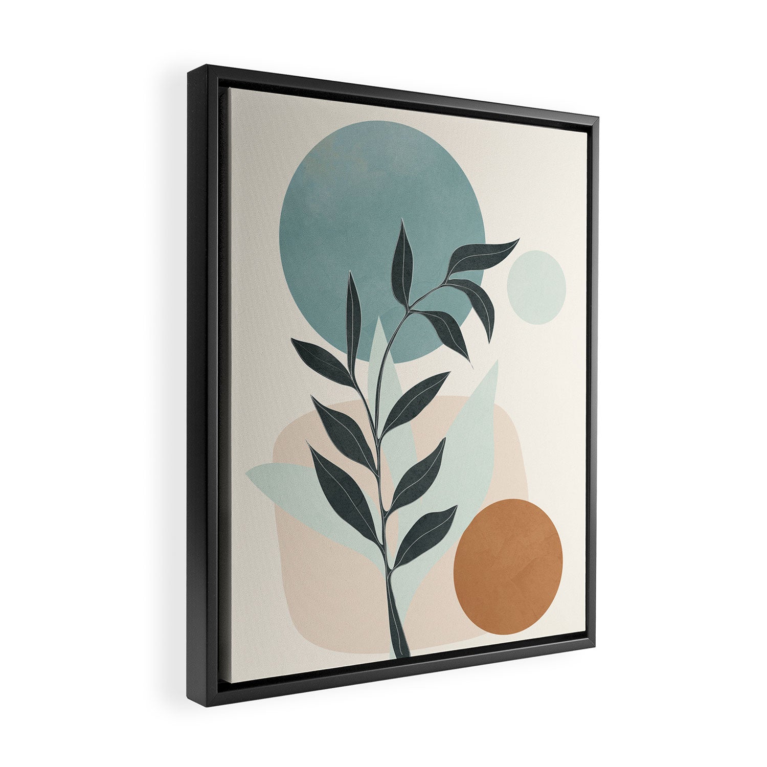 Azzurro Shapes No 53 Framed Canvas Print Gallery Image 2