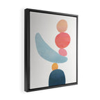Balancing Stones 21 Framed Canvas Print Gallery Image 2