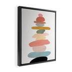 Balancing Stones 22 Framed Canvas Print Gallery Image 2