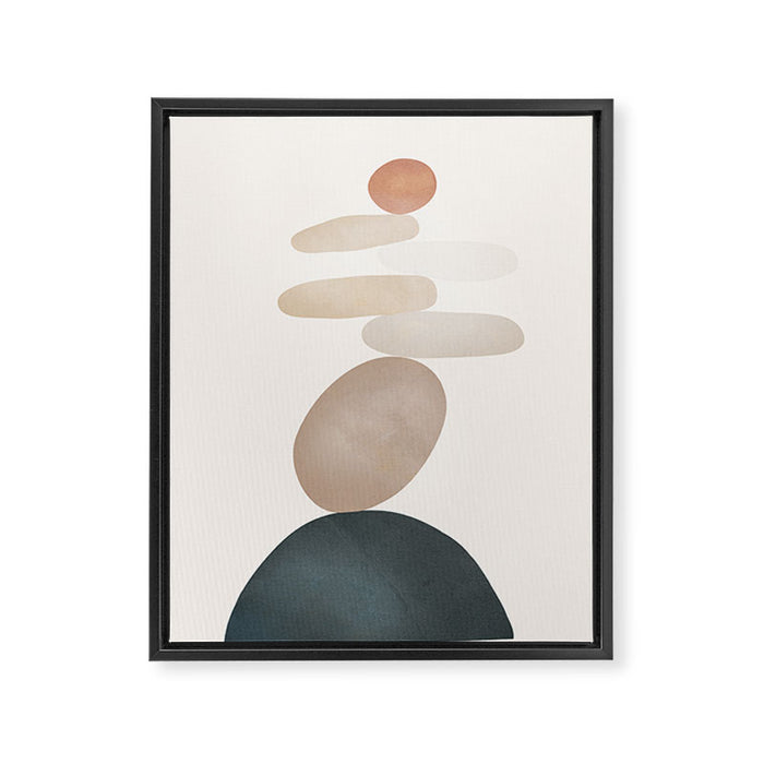 Balancing Stones 24 Framed Canvas Print Gallery Image 1