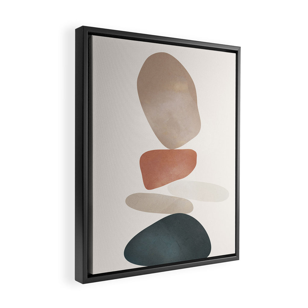 Balancing Stones 25 Framed Canvas Print Gallery Image 2