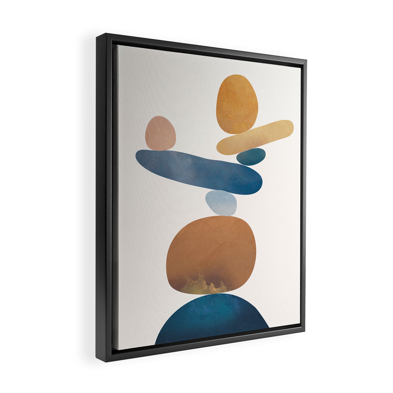 Balancing Stones 28 Framed Canvas Print Gallery Image 2