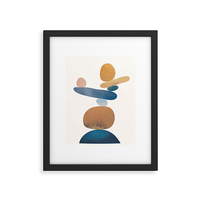Balancing Stones 28 Framed Art Print Gallery Image 5