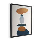Balancing Stones 29 Framed Canvas Print Gallery Image 2