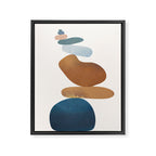 Balancing Stones 30 Framed Canvas Print Gallery Image 6