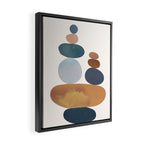 Balancing Stones 31 Framed Canvas Print Gallery Image 2