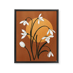Beautiful Snowdrop Flowers 2 Framed Canvas Print Gallery Image 6