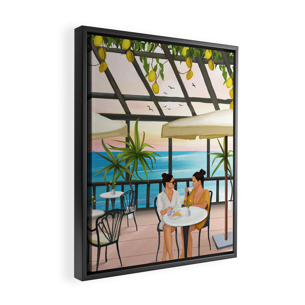 Beneath the Lemon Canopy Framed Canvas Print Gallery Image 2
