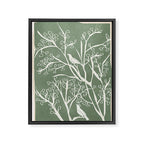 Birds on Branches 02 Framed Canvas Print Gallery Image 8