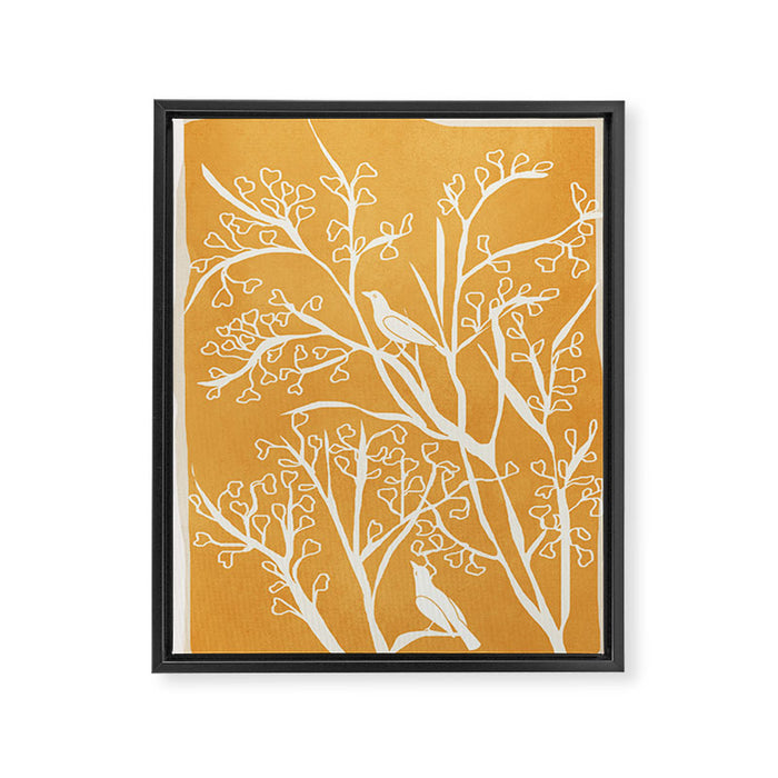Birds on Branches 03 Framed Canvas Print Gallery Image 1