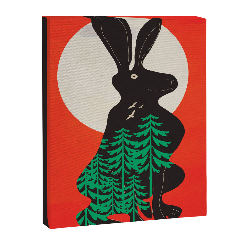 Black Rabbit 3 Canvas Print Gallery Image 8