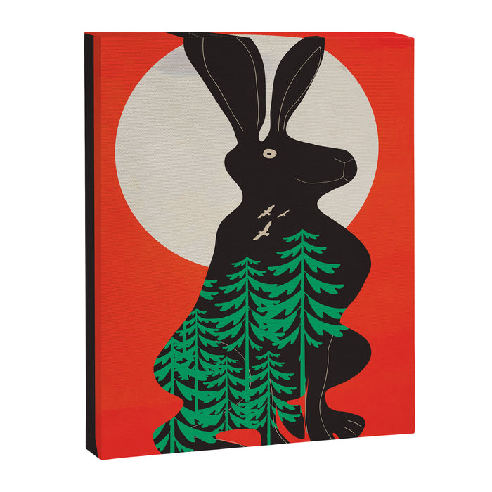 Black Rabbit 3 Canvas Print Gallery Image 1