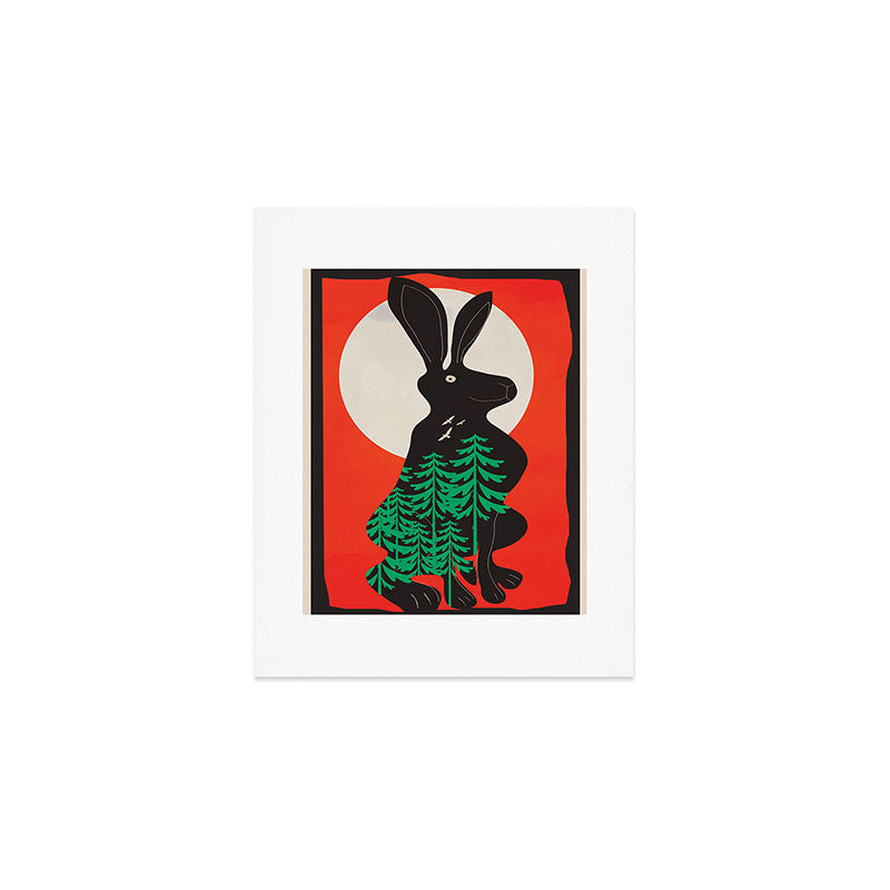 Black Rabbit 3 Art Print Gallery Image 1