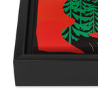 Black Rabbit 3 Framed Canvas Print Gallery Image 3