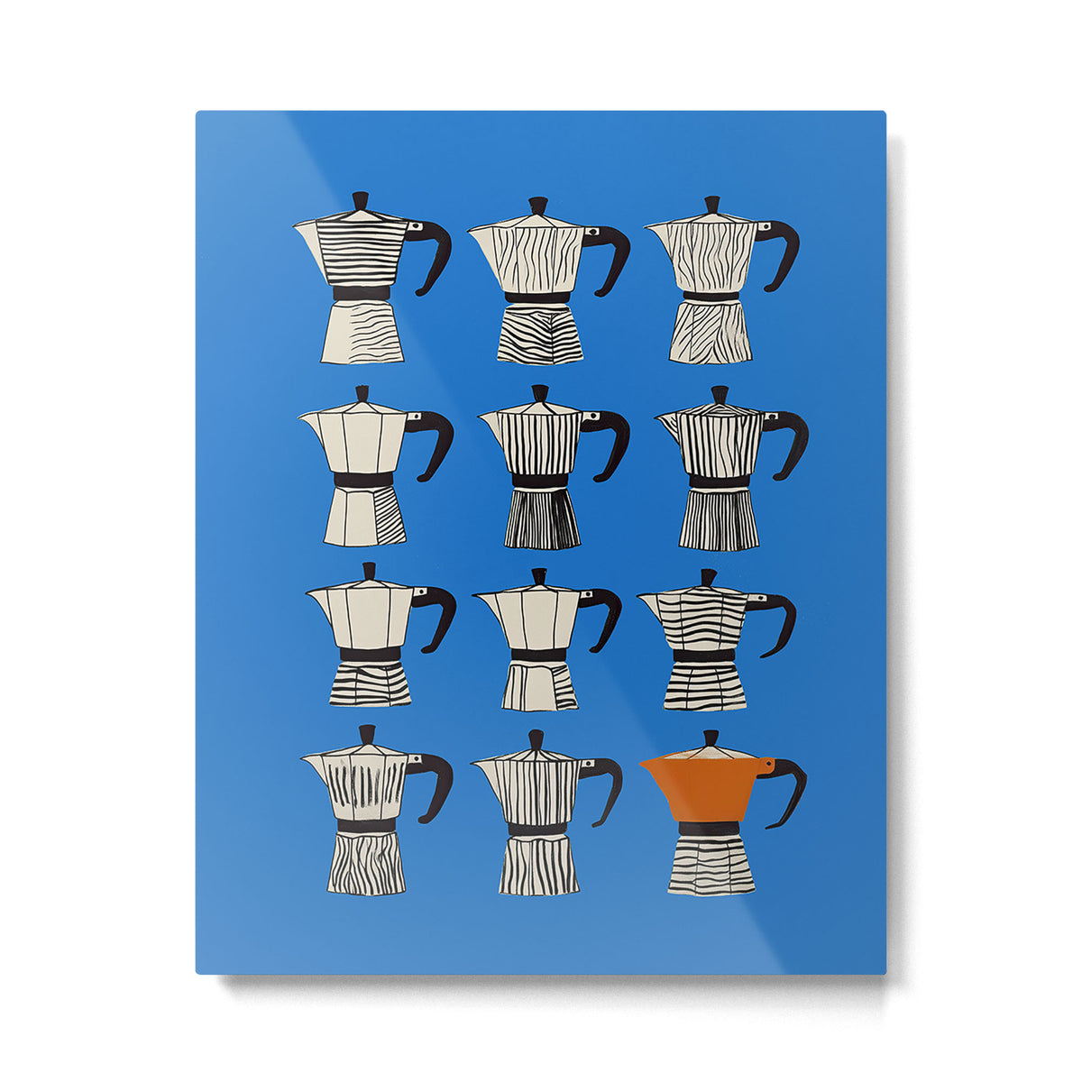 Blue Moka Metal Print Gallery Image 4